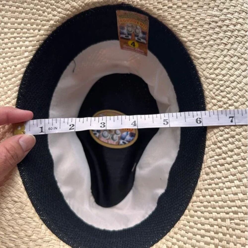 Handmade Jeweled Colombian Hat Evil Eye NEW SMALL Silver Neutral Beach Seashell - Picture 8 of 8